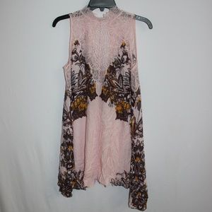 Free People Marsha Blush Combo Floral Printed